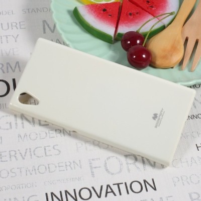Sony Xperia XA1 Mercury baltas kieto silikono tpu dėklas - nugarėlė / Priedai.lt
