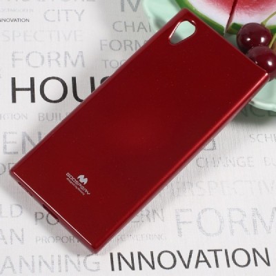 Sony Xperia XA1 Mercury raudonas kieto silikono tpu dėklas - nugarėlė / Priedai.lt