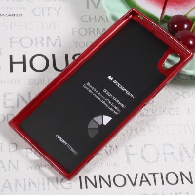 Sony Xperia XA1 Mercury raudonas kieto silikono tpu dėklas - nugarėlė / Priedai.lt