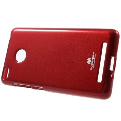 Xiaomi Redmi 3s raudonas Mercury kieto silikono (TPU) dėklas - nugarėlė / Priedai.lt