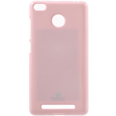 Xiaomi Redmi 3s rožinis Mercury kieto silikono (TPU) dėklas - nugarėlė / Priedai.lt