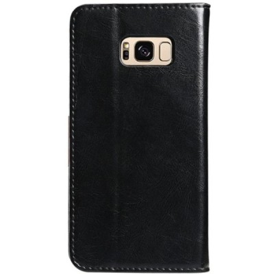 „Kalaideng“ Royale atverčiamas juodas odinis Samsung Galaxy S8+ (G955) dėklas / Priedai.lt