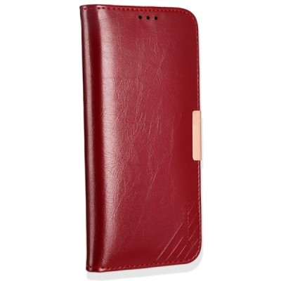 „Kalaideng“ Royale atverčiamas bordo odinis Samsung Galaxy S8 (G950)  dėklas / Priedai.lt