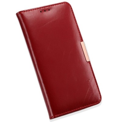„Kalaideng“ Royale atverčiamas bordo odinis Samsung Galaxy S8 (G950)  dėklas / Priedai.lt