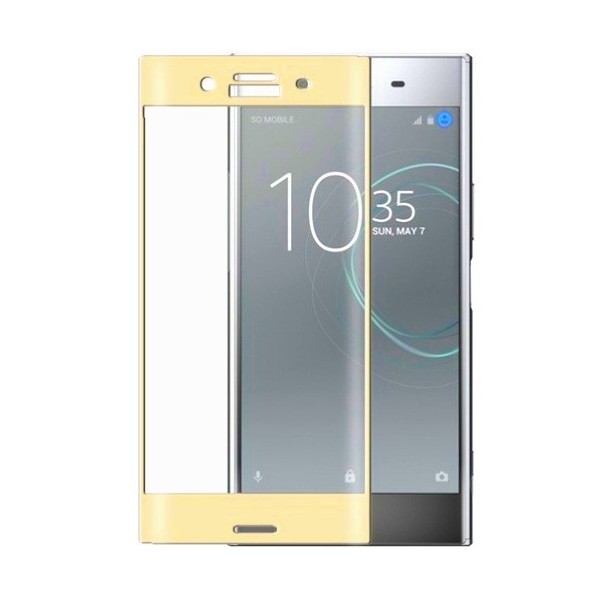 „3D Rewan“ Tempered Glass apsauginis ekrano stiklas 0.26 mm - auksinis (Xperia XZ Premium)