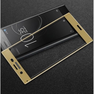 Sony Xperia XZ Premium (Sony Xperia XZ Premium Dual) „3D Rewan“ 9H Tempered Glass sustiprintos apsaugos auksinis pilnai dengiant