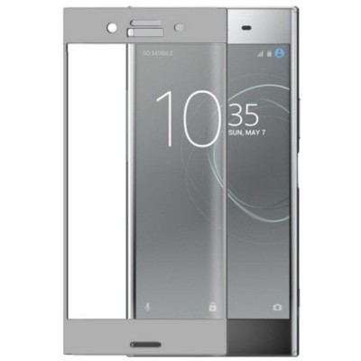 Sony Xperia XZ Premium (Sony Xperia XZ Premium Dual) „3D Rewan“ 9H Tempered Glass sustiprintos apsaugos sidabrinis pilnai dengia