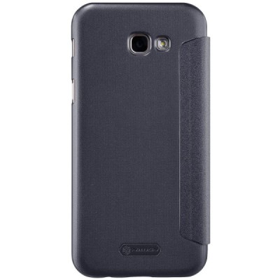 Samsung Galaxy A7 2017 (A720) pilkas odinis atverčiamas Nillkin Sparkle dėklas / Priedai.lt