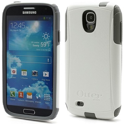 Sustiprintos baltas Samsung Galaxy S4 dėklas (dėkliukas, nugarėlė) / Priedai.lt