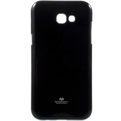 Samsung Galaxy A7 2017 (A720) Mercury juodas kieto silikono (TPU) dėklas / Priedai.lt