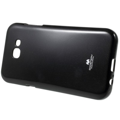 Samsung Galaxy A7 2017 (A720) Mercury juodas kieto silikono (TPU) dėklas / Priedai.lt