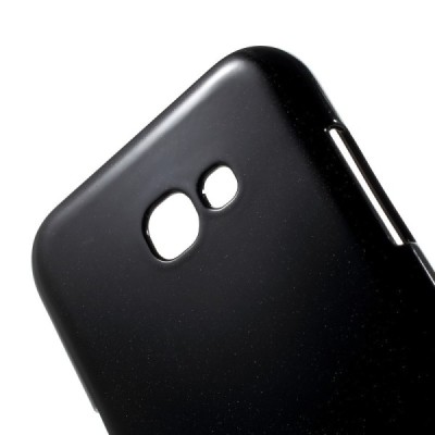 Samsung Galaxy A7 2017 (A720) Mercury juodas kieto silikono (TPU) dėklas / Priedai.lt