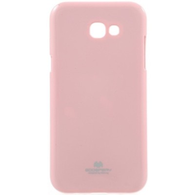 Samsung Galaxy A7 2017 (A720) Mercury šviesiai rožinis kieto silikono (TPU) dėklas / Priedai.lt