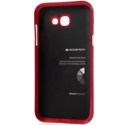 Samsung Galaxy A7 2017 (A720) Mercury tamsiai rožinis kieto silikono (TPU) dėklas / Priedai.lt