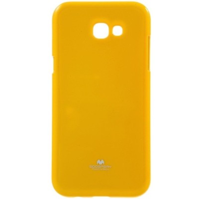 Samsung Galaxy A7 2017 (A720) Mercury geltonas kieto silikono (TPU) dėklas / Priedai.lt