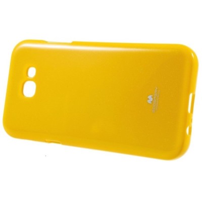 Samsung Galaxy A7 2017 (A720) Mercury geltonas kieto silikono (TPU) dėklas / Priedai.lt