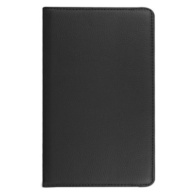 Huawei MediaPad T3 8.0 atverčiamas, sukamas 360 laipsnių, juodas odinis dėklas - stovas / Priedai.lt