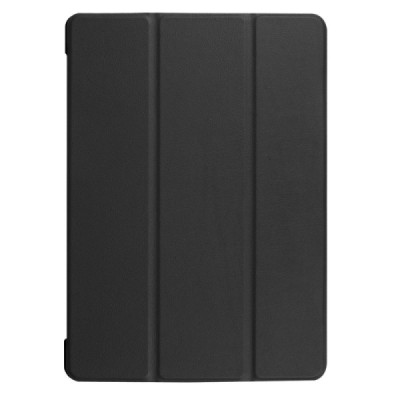 Huawei MediaPad T3 10 atverčiamas juodas odinis dėklas - knygutė / Priedai.lt