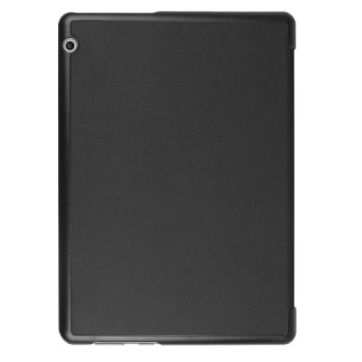 Huawei MediaPad T3 10 atverčiamas juodas odinis dėklas - knygutė / Priedai.lt