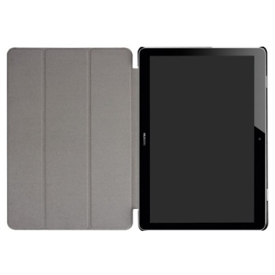 Huawei MediaPad T3 10 atverčiamas raudonas odinis dėklas - knygutė / Priedai.lt