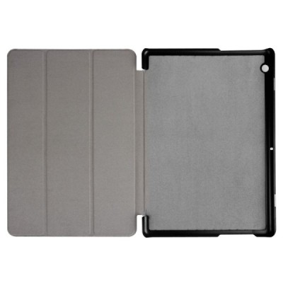 Huawei MediaPad T3 10 atverčiamas raudonas odinis dėklas - knygutė / Priedai.lt