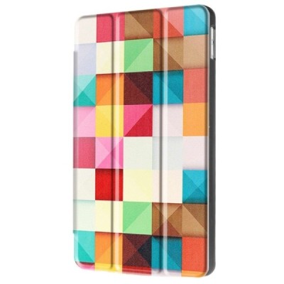 Apple iPad 9.7" 2017 (iPad 9.7" 2018) atverčiamas „Cubes“ spalvotas dėklas - knygutė / Priedai.lt