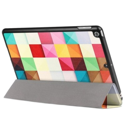 Apple iPad 9.7" 2017 (iPad 9.7" 2018) atverčiamas „Cubes“ spalvotas dėklas - knygutė / Priedai.lt
