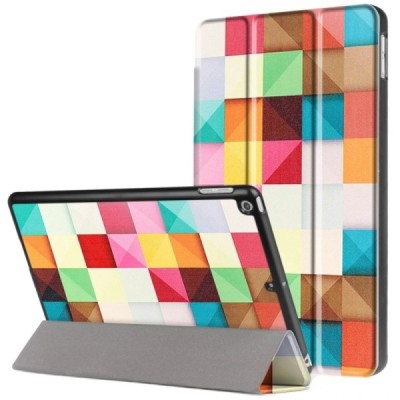 Apple iPad 9.7" 2017 (iPad 9.7" 2018) atverčiamas „Cubes“ spalvotas dėklas - knygutė / Priedai.lt