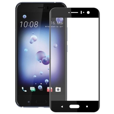 HTC U11 ir HTC U11 „Mocolo“ 9H Tempered Glass sustiprintos apsaugos juodas pilnai dengiantis apsauginis ekrano stiklas 0,26 mm /