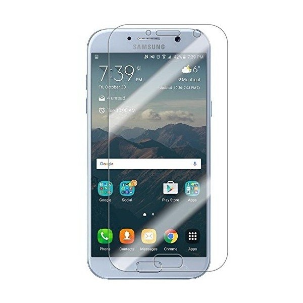 „ISME“ apsauginė ekrano plėvelė (pilnai dengianti) - skaidri (Galaxy A7 2017)