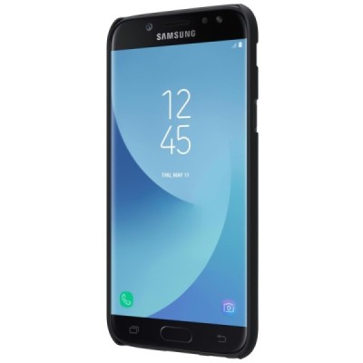 Samsung Galaxy J5 2017 (J530) Nillkin Frosted Shield juodas plastikinis dėklas + apsauginė ekrano plėvelė / Priedai.lt