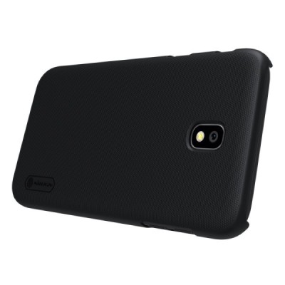 Samsung Galaxy J5 2017 (J530) Nillkin Frosted Shield juodas plastikinis dėklas + apsauginė ekrano plėvelė / Priedai.lt