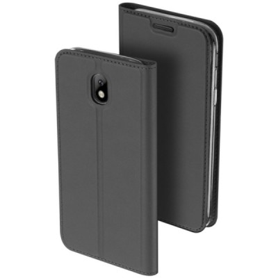 „Dux Ducis“ Skin serijos Samsung Galaxy J5 2017 (J530) juodas odinis atverčiamas dėklas / Priedai.lt