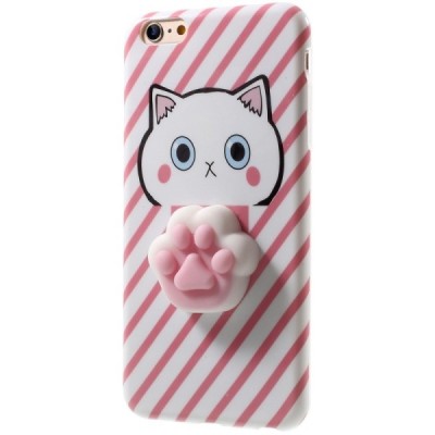 Apple iPhone 6 (6s) „Squezy“ Pėdutė kieto silikono TPU rožinis dėklas - nugarėlė / Priedai.lt
