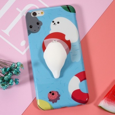 Apple iPhone 6 (6s) „Squezy“ Sea Lion kieto silikono TPU mėlynas dėklas - nugarėlė / Priedai.lt