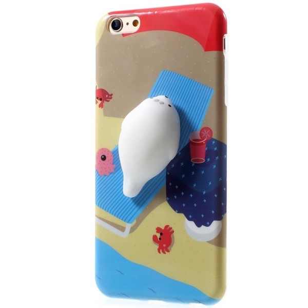 „Squezy“ Sea Lion kieto silikono (TPU) dėklas - rudas (iPhone 6 / 6S)