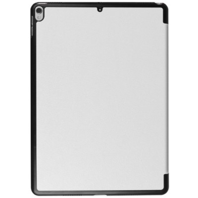 Apple iPad Pro 10.5" (Air 2019) atverčiamas baltas odinis dėklas - knygutė / Priedai.lt