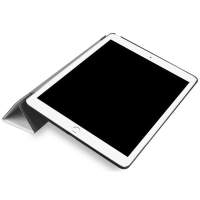 Apple iPad Pro 10.5" (Air 2019) atverčiamas baltas odinis dėklas - knygutė / Priedai.lt