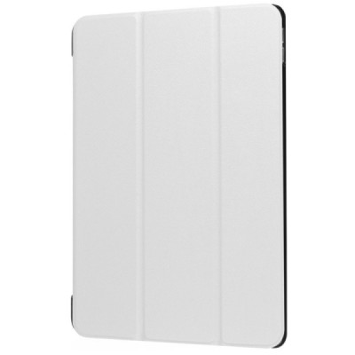 Apple iPad Pro 10.5" (Air 2019) atverčiamas baltas odinis dėklas - knygutė / Priedai.lt