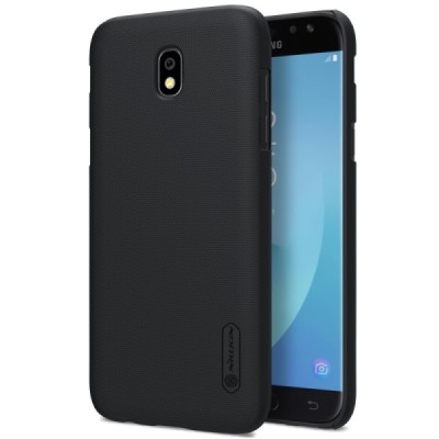 Samsung Galaxy J7 2017 (J730) Nillkin Frosted Shield juodas plastikinis dėklas / Priedai.lt