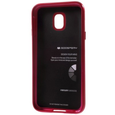 Samsung Galaxy J3 2017 (J330) tamsiai rožinis Mercury kieto silikono (TPU) dėklas / Priedai.lt