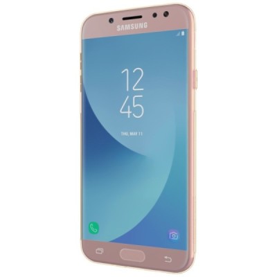 Samsung Galaxy J7 2017 (J730) Nillkin Nature plonas skaidrus (permatomas) silikoninis TPU rudas dėklas / Priedai.lt