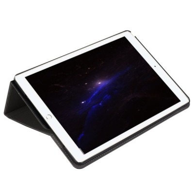 Apple iPad Pro 10.5" (Air 2019) atverčiamas juodas odinis dėklas / Priedai.lt