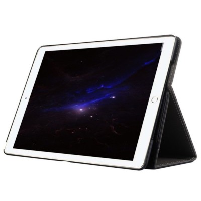 Apple iPad Pro 10.5" (Air 2019) atverčiamas juodas odinis dėklas / Priedai.lt