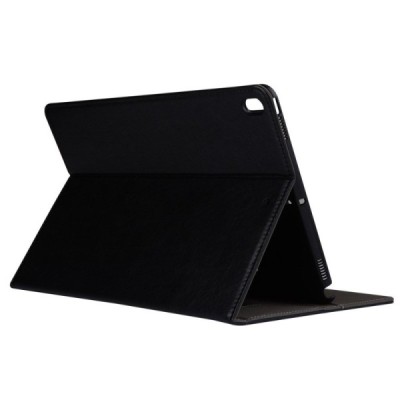 Apple iPad Pro 10.5" (Air 2019) atverčiamas juodas odinis dėklas / Priedai.lt