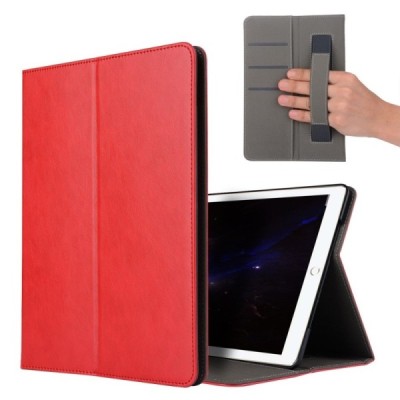 Apple iPad Pro 10.5" (Air 2019) atverčiamas raudonas odinis dėklas / Priedai.lt