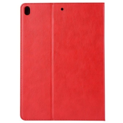 Apple iPad Pro 10.5" (Air 2019) atverčiamas raudonas odinis dėklas / Priedai.lt