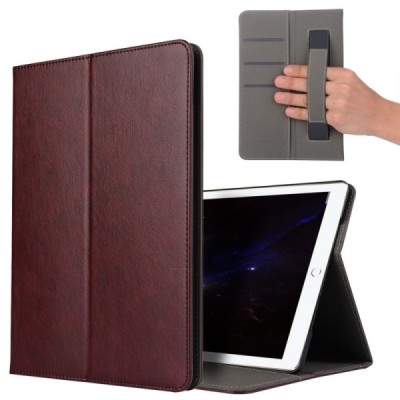 Apple iPad Pro 10.5" (Air 2019) atverčiamas rudas odinis dėklas / Priedai.lt