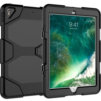 Apple iPad Pro 10.5" (Air 2019) sustiprintos apsaugos dėklas - juodas - nugarėlė / Priedai.lt