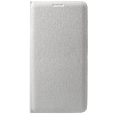 Samsung Galaxy J7 2017 (J730) baltas odinis atverčiamas Flip Wallet dėklas - piniginė / Priedai.lt